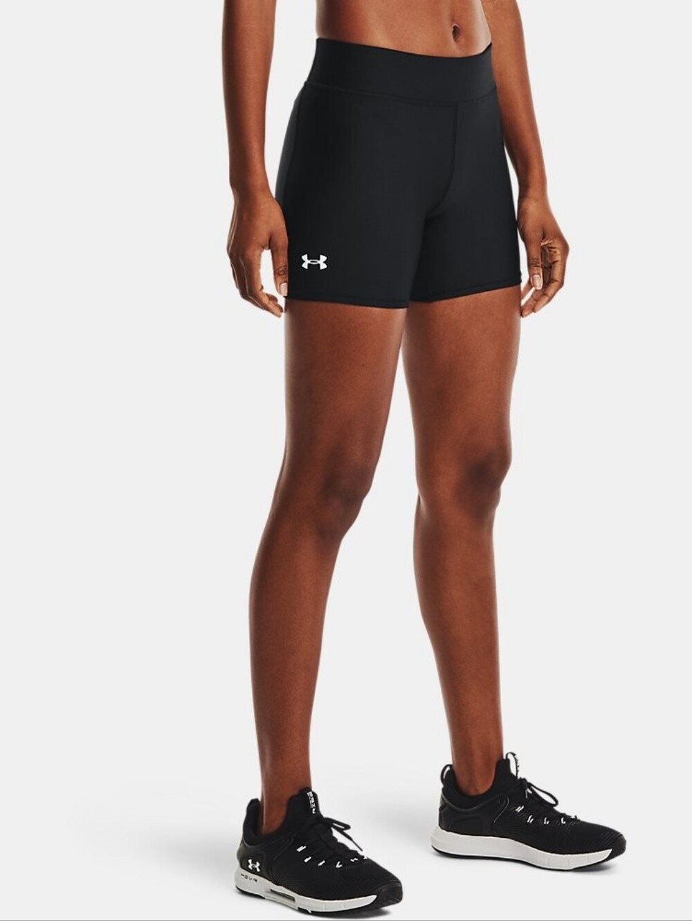 2-Under Armour Women's Black Performance Athletic Shorts